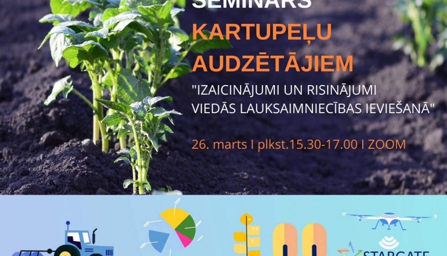 26. martā notiks seminārs-diskusija kartupeļu audzētājiem