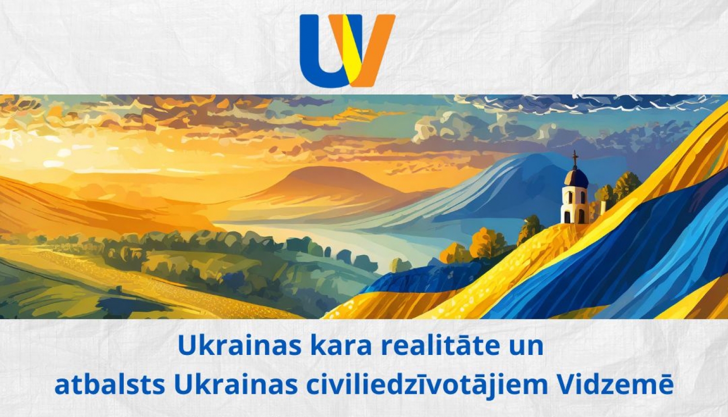 Ainava Ukrainas karoga nokrāsās